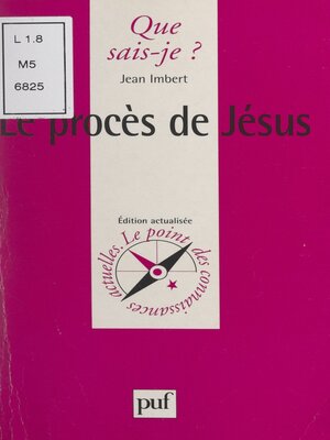 cover image of Le procès de Jésus